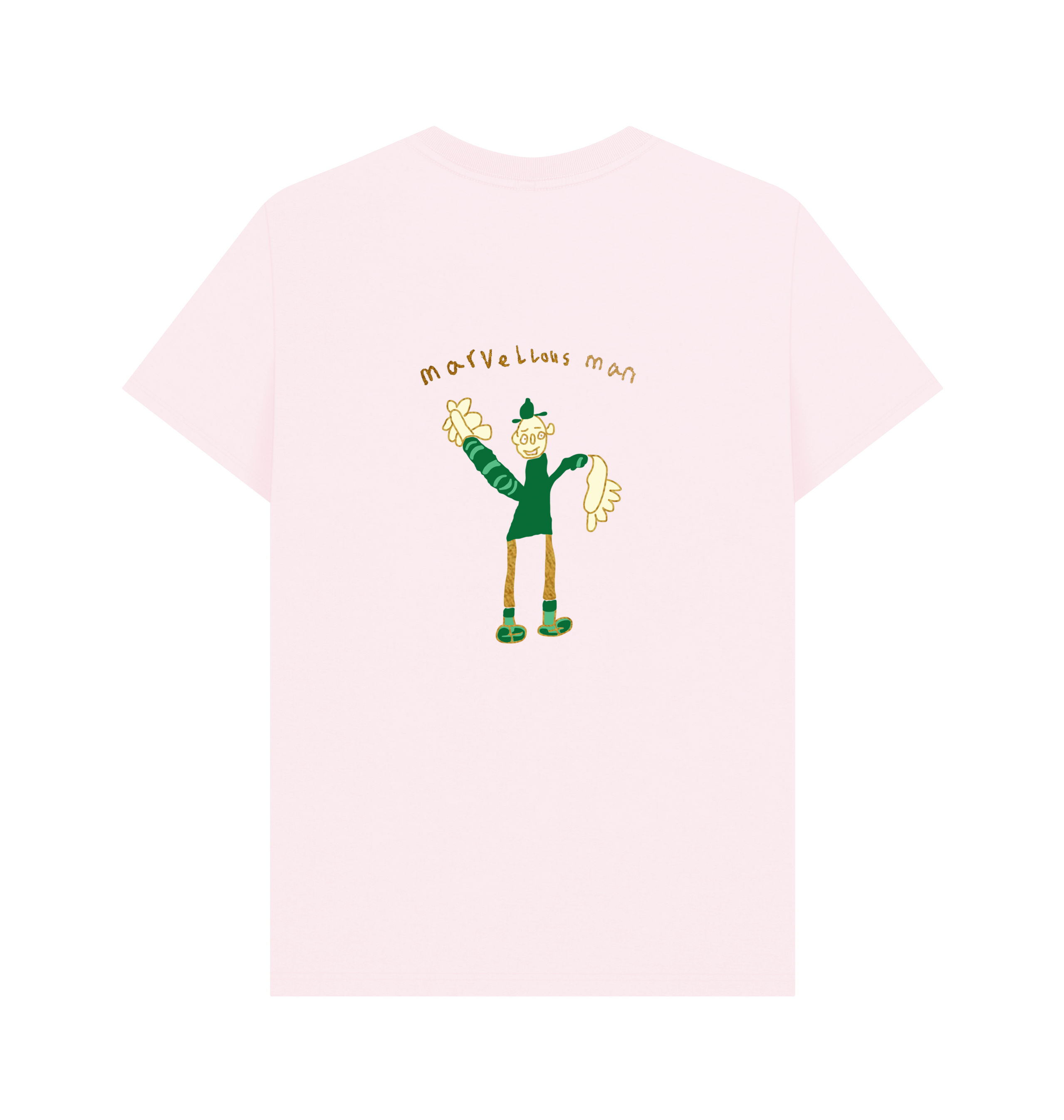 Pink Printed T-shirt Back