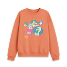 Apricot Printed Sweater Front