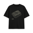 Black Printed T-shirt Front