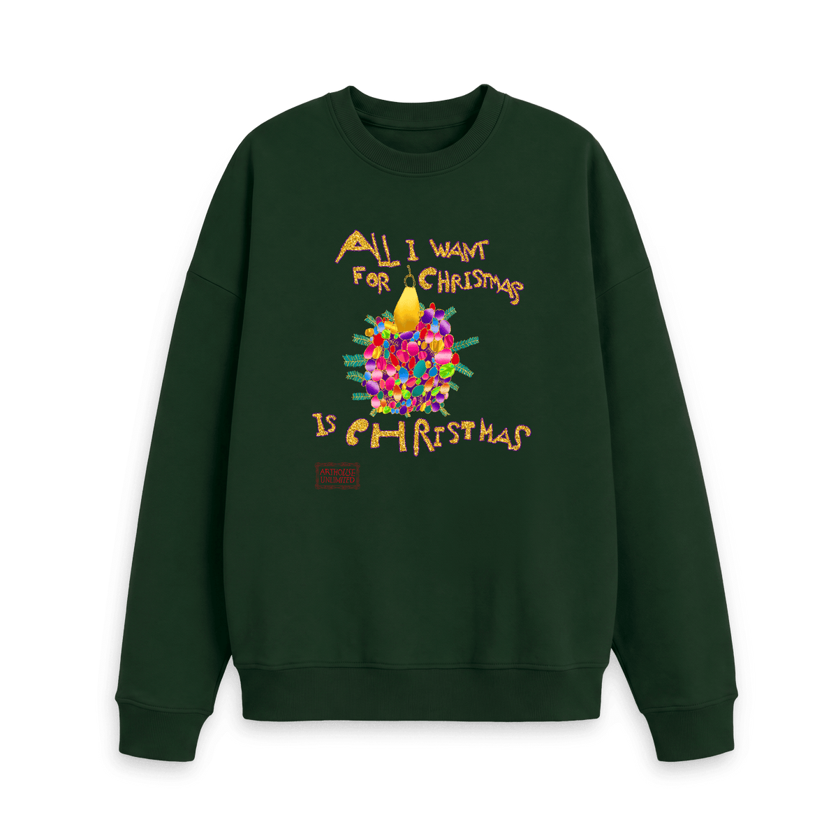 Evergreen Printed Sweater Front