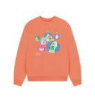 Apricot Printed Sweater Front