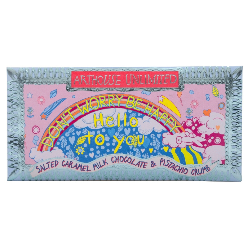 Joy Sized: Be Happy, Salted Caramel Milk Chocolate & Pistachio Crumb