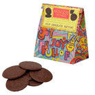 Bright coloured packet of Full of Joy, Milk Chocolate Buttons