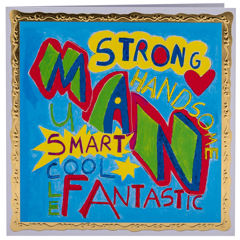 Strong Smart Man, Greetings Card